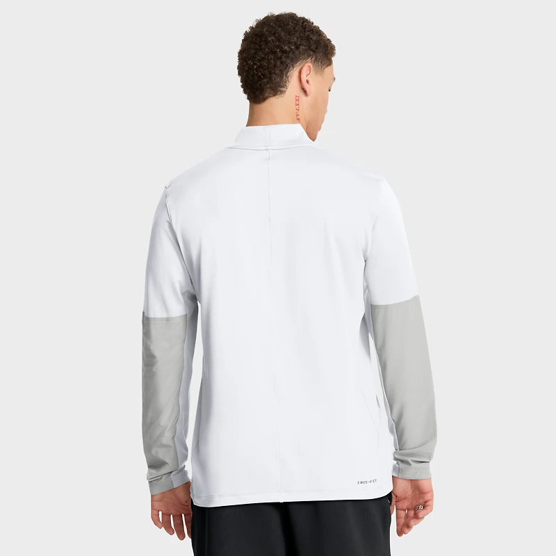 Men's Nike White Michigan State Spartans One Goal Performance Half-Zip Pullover