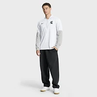 Men's Nike White Michigan State Spartans One Goal Performance Half-Zip Pullover