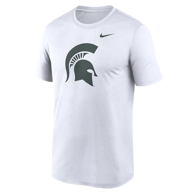 T-shirt Nike blanc avec logo Michigan State Spartans Primetime Legend pour homme