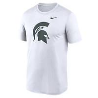 T-shirt Nike blanc avec logo Michigan State Spartans Primetime Legend pour homme