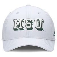 Men's Nike White Michigan State Spartans Rise Academic Dri-FIT Flex Hat