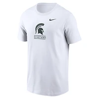 T-shirt Nike blanc pour homme Michigan State Spartans