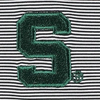 Polo en jersey rayé Performance Peter Millar pour homme, Michigan State Spartans Jubilee, noir