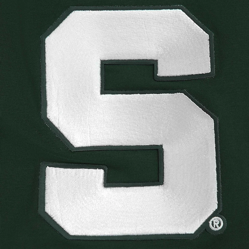 T-shirt vert classique avec logo empilé des Spartans de l'État du Michigan Pro Standard pour hommes