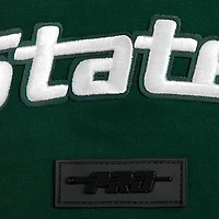 T-shirt vert classique avec logo empilé des Spartans de l'État du Michigan Pro Standard pour hommes