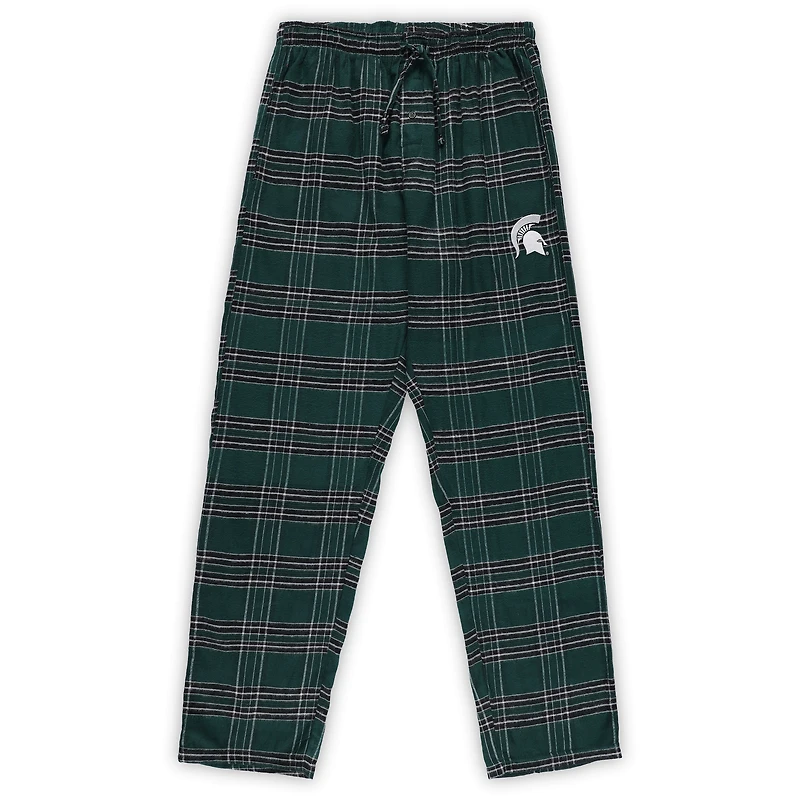 Men's Profile Green Michigan State Spartans Big & Tall 2-Pack T-Shirt Flannel Pants Set