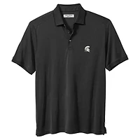 Polo rayé noir Tommy Bahama Michigan State Spartans IslandZone Bay pour homme