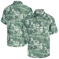 Chemise boutonnée Tommy Bahama verte pour homme, Michigan State Spartans, Coconut Point, Palmetta IslandZone Camp