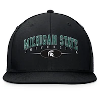 Casquette Snapback Top of the World noire des Michigan State Spartans Bullpen pour hommes