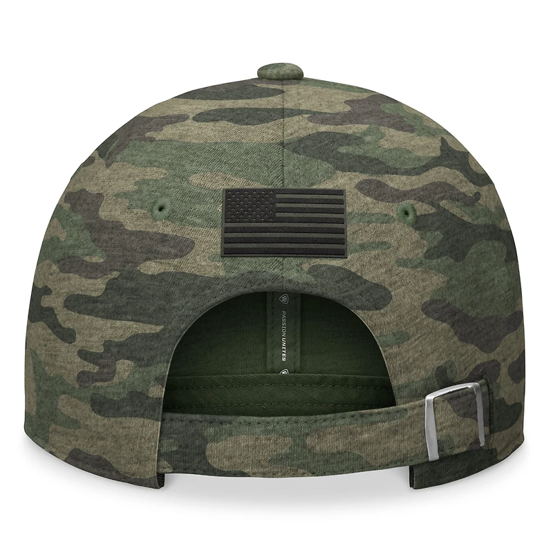 Casquette réglable pour hommes Top of the World Camo Michigan State Spartans OHT Military Appréciation Hound