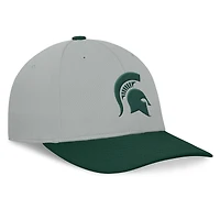 Men's Top of the World  Gray/Green Michigan State Spartans Mick Flex Hat