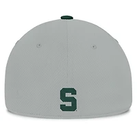 Men's Top of the World  Gray/Green Michigan State Spartans Mick Flex Hat