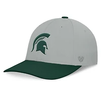 Casquette Mick Flex Top of the World pour hommes, gris/vert, Michigan State Spartans