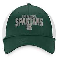 Casquette Snapback Top of the World vert/blanc Michigan State Spartans Breakout Trucker pour hommes