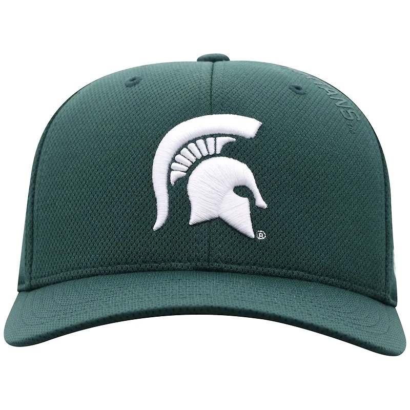 Casquette Reflex 2.0 Flex verte pour homme Top of the World des Spartans de l'État du Michigan