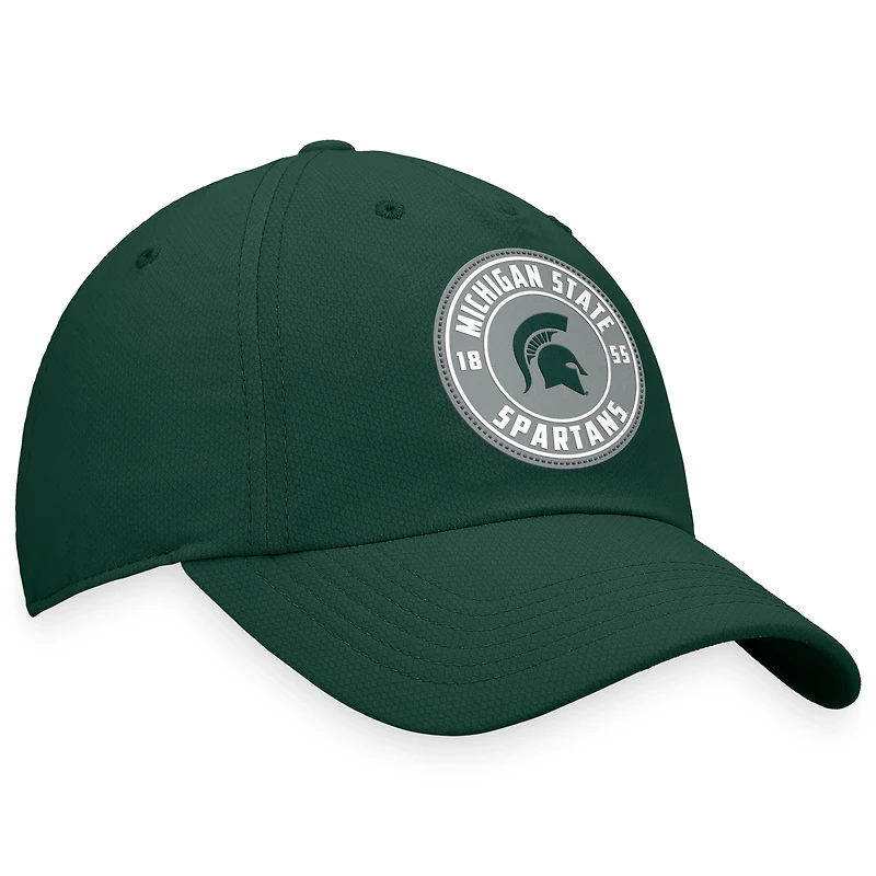 Casquette réglable Top of the World pour hommes, vert, région des Spartans de l'État du Michigan