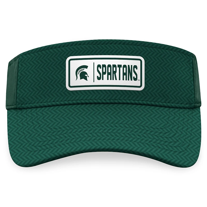 Visière réglable Top of the World pour hommes, Michigan State Spartans Sunrise, vert