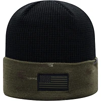 Top of the World Olive/Black Michigan State Spartans OHT Military Appreciation Skully Cuffed Knit Hat pour hommes