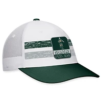Haut du monde pour homme Blanc/vert Michigan State Spartans Retro Fade Snapback Hat