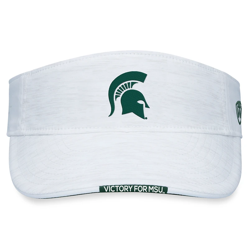 Visière réglable pour homme Top of the World Michigan State Spartans Flare Blanc