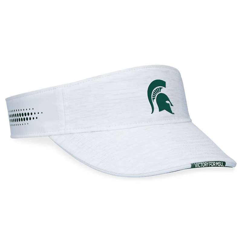 Visière réglable pour homme Top of the World Michigan State Spartans Flare Blanc
