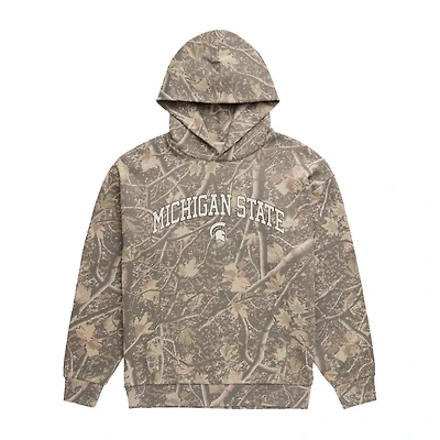 Men's Uscape Apparel  Camo Michigan State Spartans Back Bay Fleece Hoodie