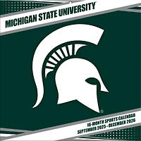 Calendrier mural 2026 des Spartans de l'État du Michigan (12 po x 12 po)