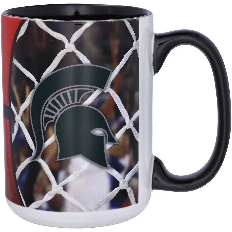 Michigan State Spartans 15 oz. Tasse de basket-ball