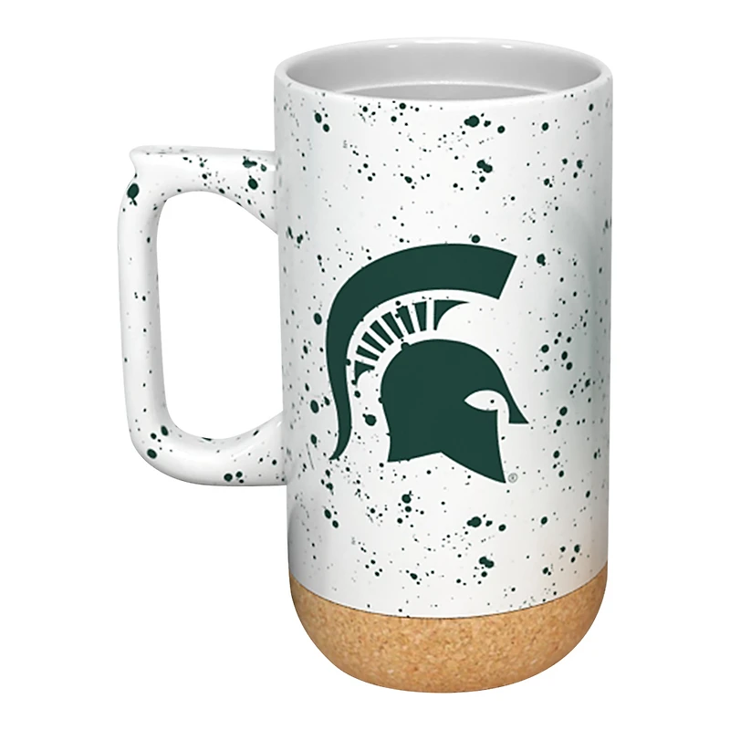 Spartiates de l'État du Michigan 18oz. Tasse en liège moucheté