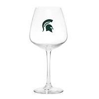 Spartiates de l'État du Michigan 18oz. Verre à vin à pied