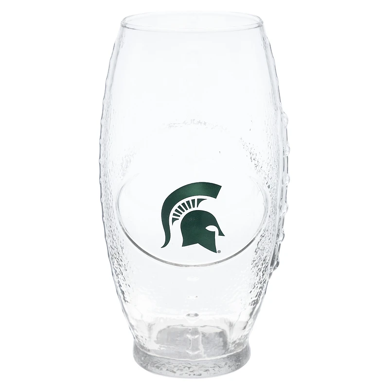 Spartiates de l'État du Michigan 23oz. Verre de football