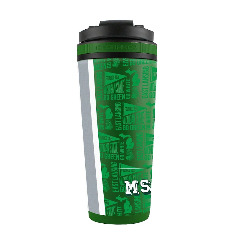 Michigan State Spartans 26oz. 4D Stainless Steel Shaker Bottle