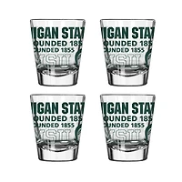 Michigan State Spartans 4-Pack 2oz. Shot Glass Set