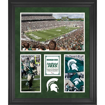 Michigan State Spartans Framed 20" x 24" Spartan Stadium 3-Opening Collage