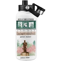 Michigan State Spartans Laura Wilcox Watercolors 34oz. Water Bottle
