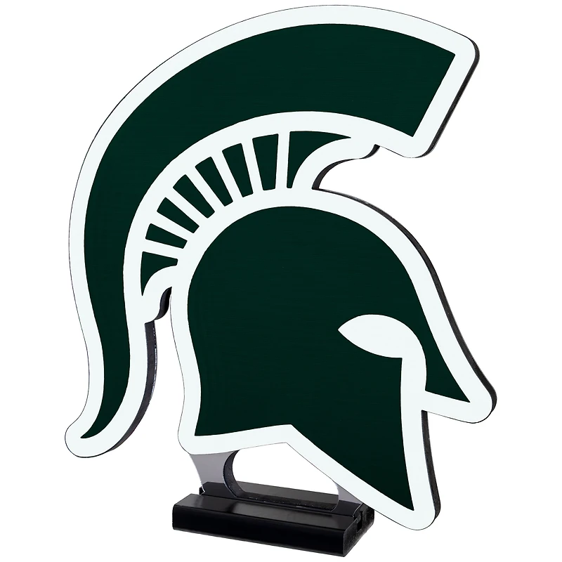 Lampe LED Infinity avec logo des Spartans de l'État du Michigan