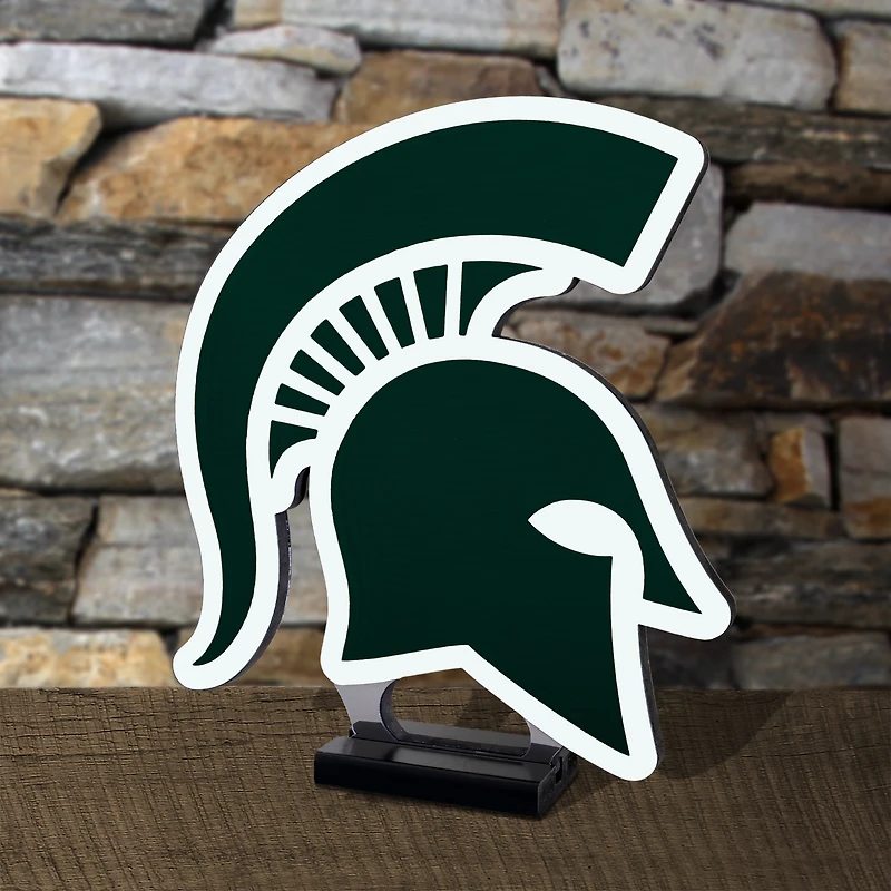 Lampe LED Infinity avec logo des Spartans de l'État du Michigan