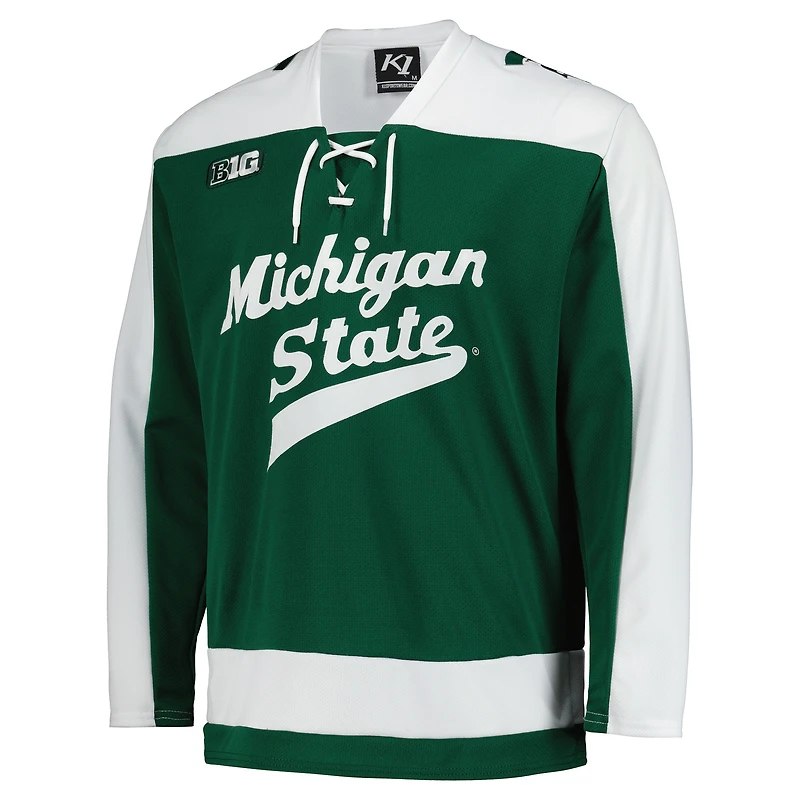 Maillot de hockey réplique des Spartans l'Université d'État du Michigan - Vert