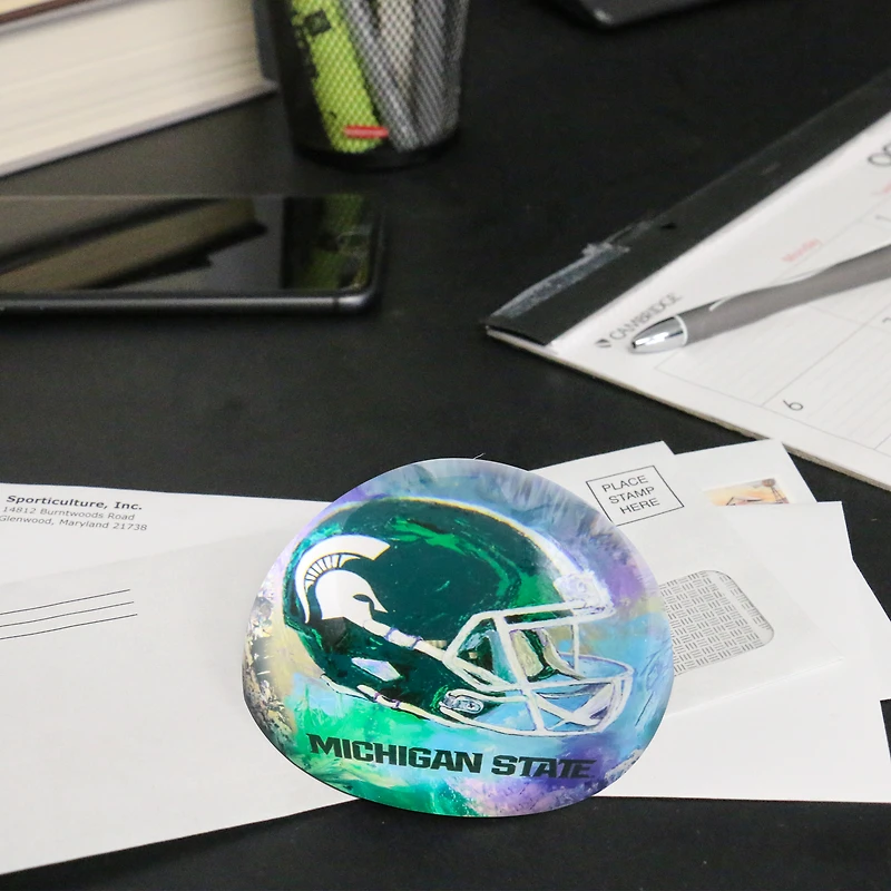 Michigan State Spartans Team Pride Dome Paper Weight