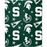 Ensemble oreiller Mickey Hugger et jeté Silk Touch Northwest x Disney Michigan State Spartans