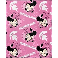 Ensemble oreiller et couvre-lit Minnie Hugger Northwest x Disney Michigan State Spartans