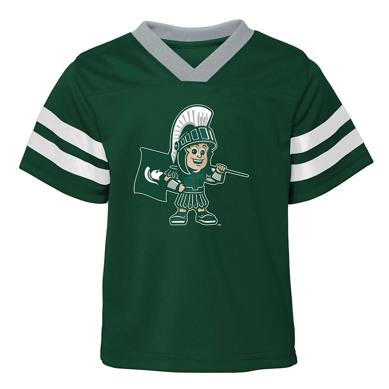Ensemble maillot et pantalon deux pièces pour enfants d'âge préscolaire Michigan State Spartans Red Zone