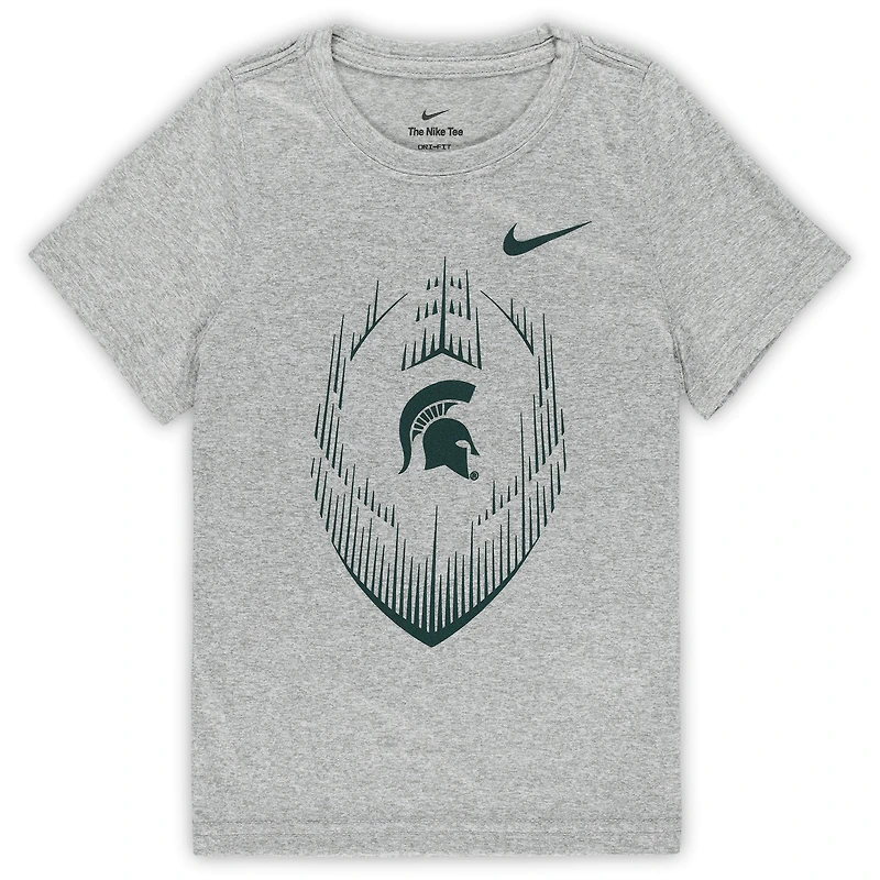 Preschool Nike Gray Michigan State Spartans Legend Football Performance T-Shirt