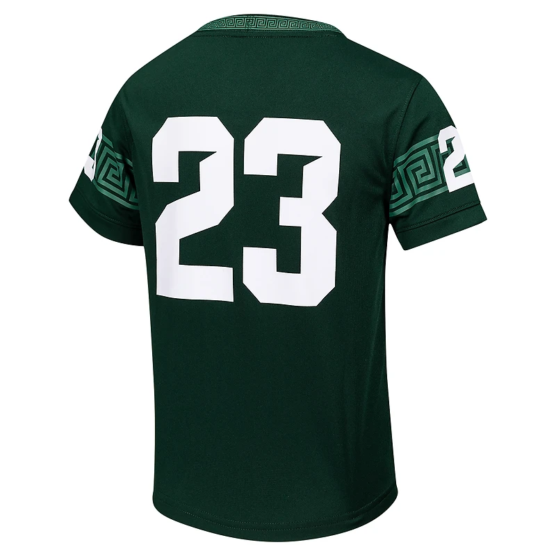 Maillot de football préscolaire Nike #23 vert Michigan State Spartans Untouchable