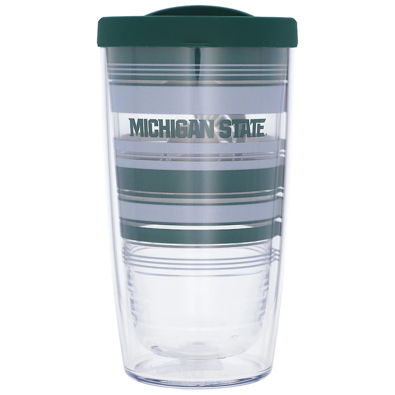 Spartiates de l'État du Michigan Tervis 16oz. Gobelet classique à rayures Hype
