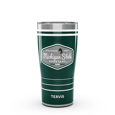 Spartans de l'État du Michigan Tervis 20oz. Gobelet de voyage vintage DuraPrint™️ en ​​acier inoxydable