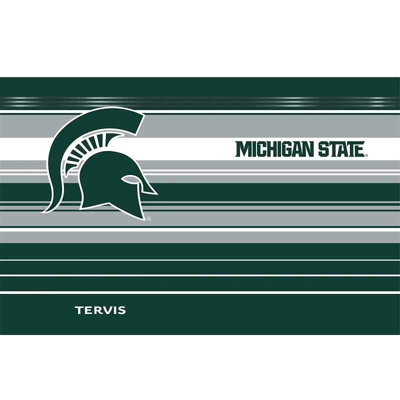 Tervis Spartans de l'État du Michigan 30oz. Gobelet en acier inoxydable à rayures Hype