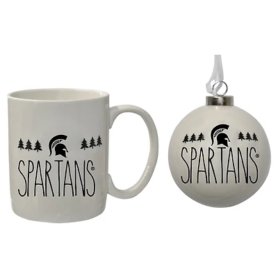 The Memory Company Michigan State Spartans Ensemble de décorations et tasses de vacances