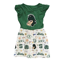 Robe de princesse Vault pour tout-petits Wes & Willy Green Michigan State Spartans