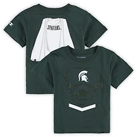 T-shirt super héros Spartans de l'État du Michigan Champion vert pour tout-petits